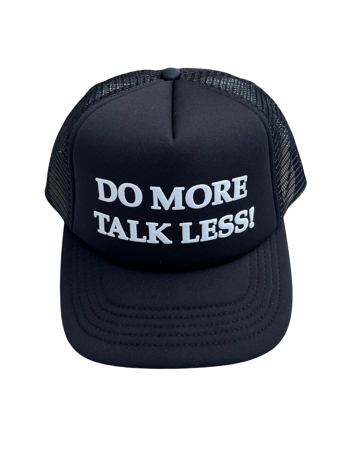 “DO MORE TALK LESS!” TRUCKER - BLACK