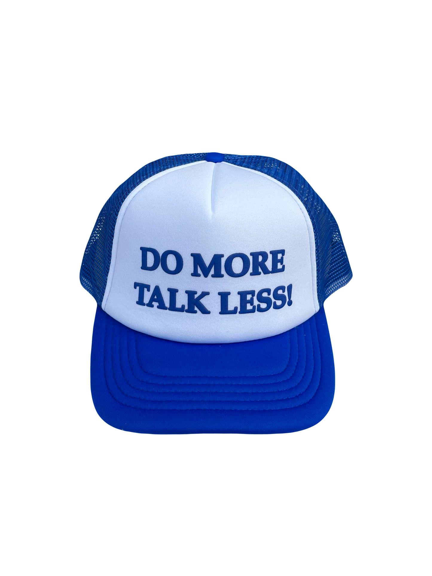 “DO MORE TALK LESS!” TRUCKER - BLUE/WHITE